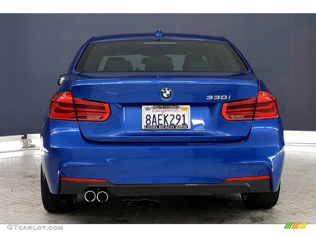 2017 3 Series 330i Sedan - Estoril Blue Metallic / Black photo #3