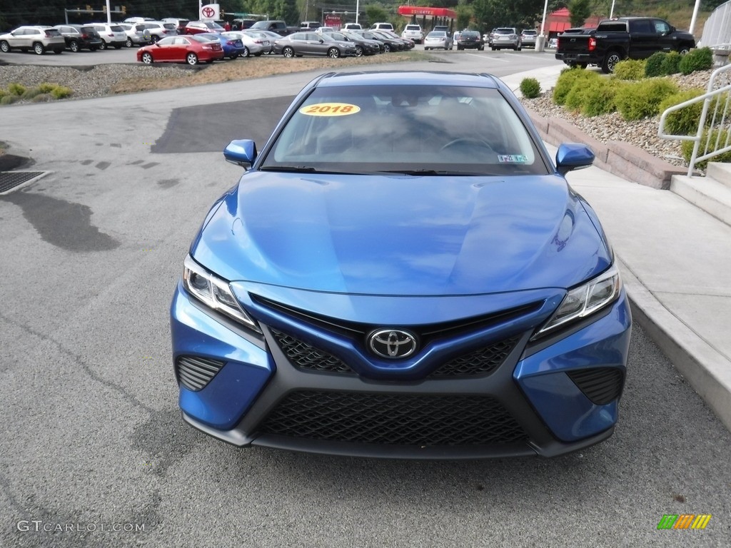 2018 Camry SE - Blue Streak Metallic / Black photo #8