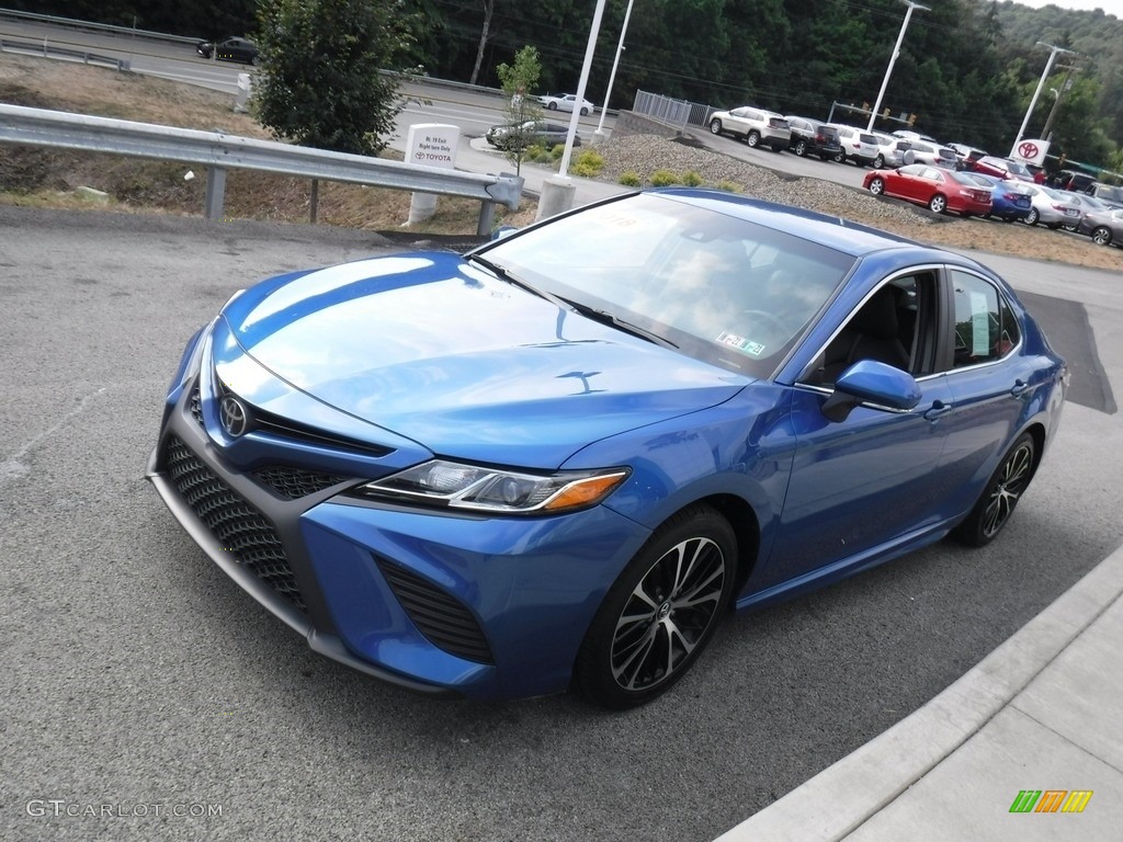 2018 Camry SE - Blue Streak Metallic / Black photo #9