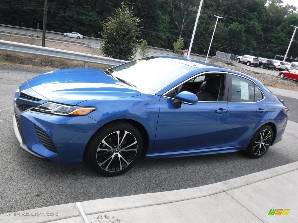 2018 Camry SE - Blue Streak Metallic / Black photo #10