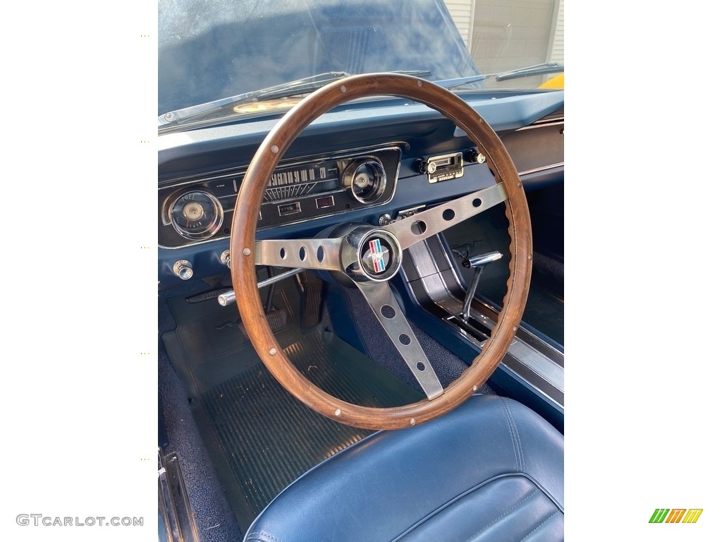1964 Ford Mustang Convertible Blue Steering Wheel Photo #139346919