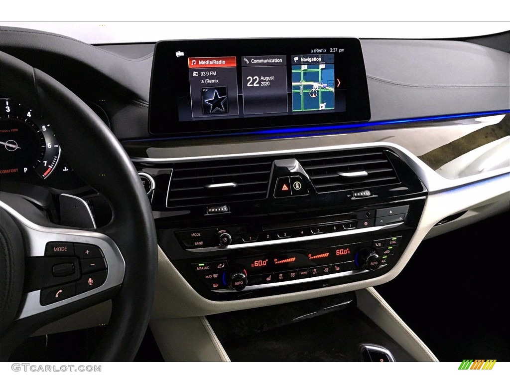 2018 5 Series M550i xDrive Sedan - Bluestone Metallic / Ivory White photo #5