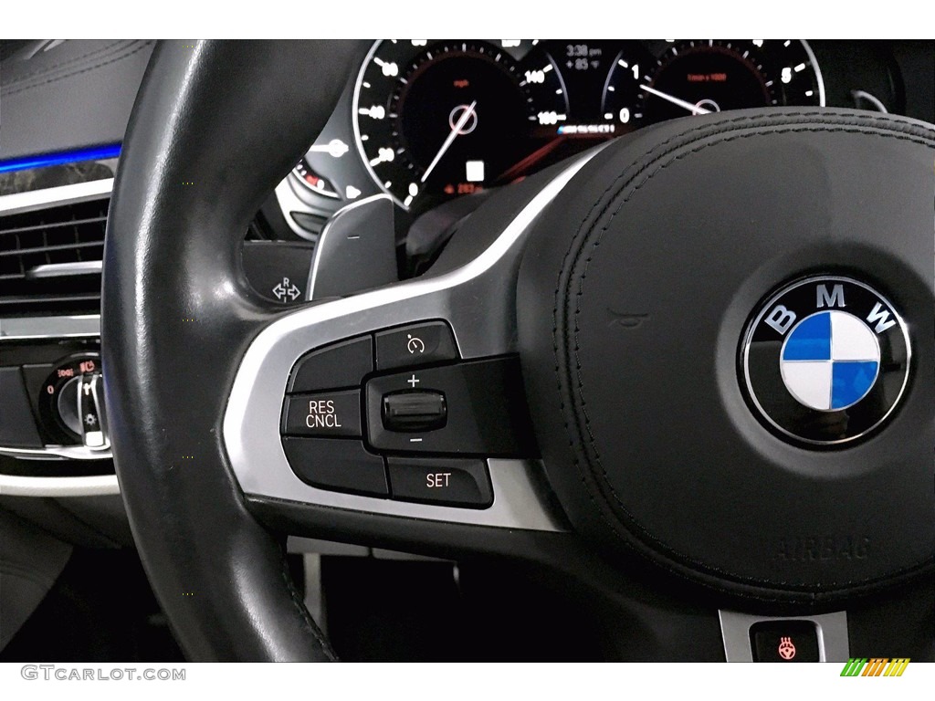 2018 5 Series M550i xDrive Sedan - Bluestone Metallic / Ivory White photo #18