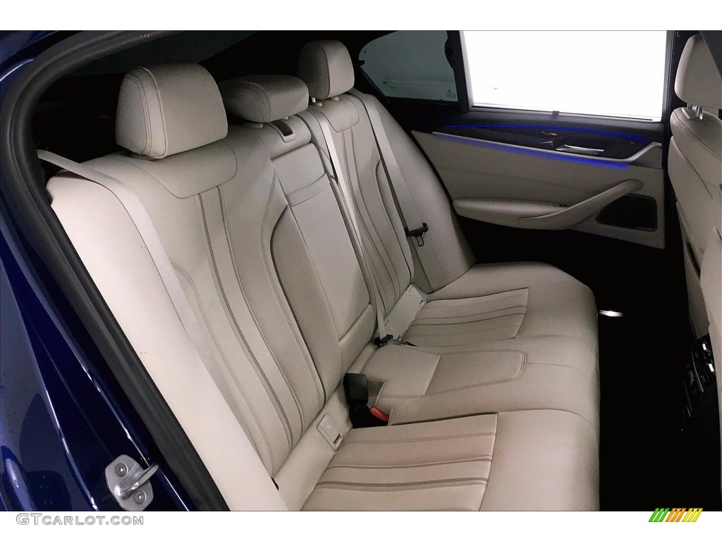 2018 5 Series M550i xDrive Sedan - Bluestone Metallic / Ivory White photo #29