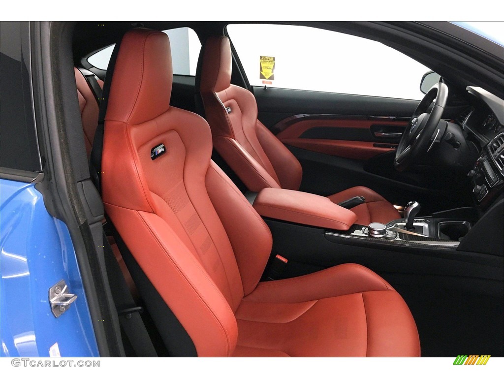 2018 M4 Coupe - Yas Marina Blue Metallic / Sakhir Orange/Black photo #6