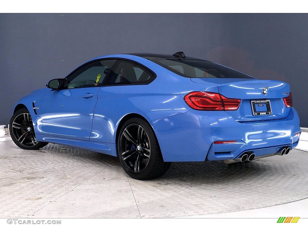 2018 M4 Coupe - Yas Marina Blue Metallic / Sakhir Orange/Black photo #10