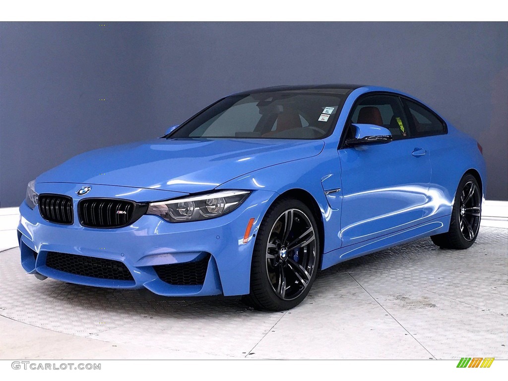 2018 M4 Coupe - Yas Marina Blue Metallic / Sakhir Orange/Black photo #12