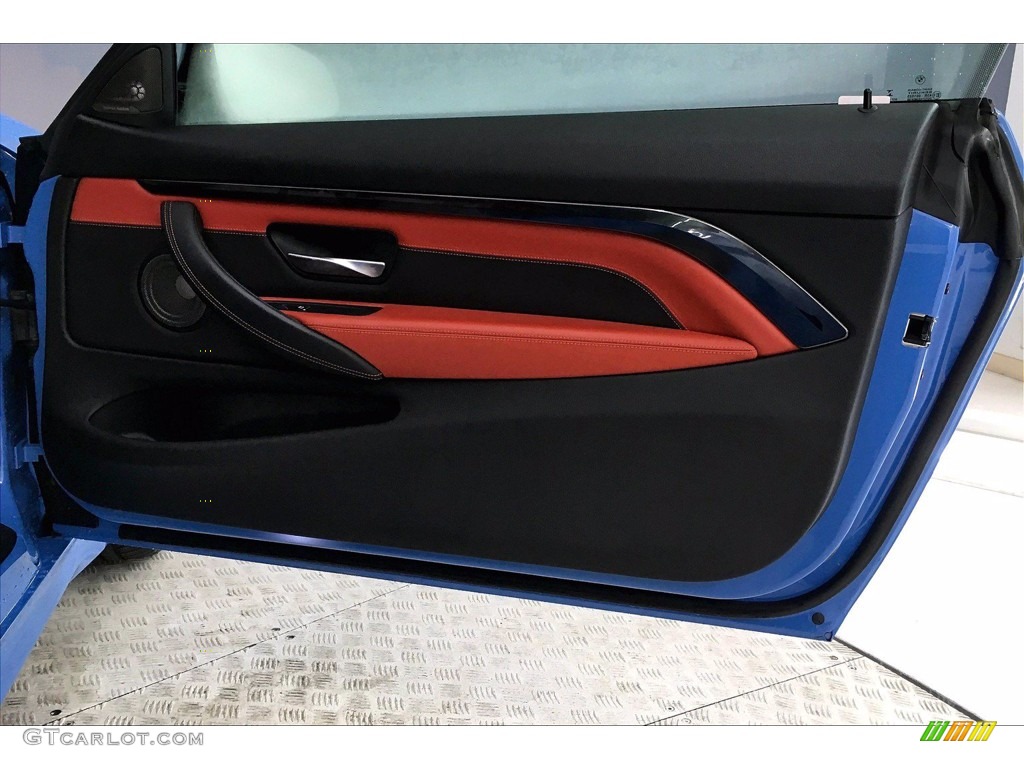 2018 M4 Coupe - Yas Marina Blue Metallic / Sakhir Orange/Black photo #24