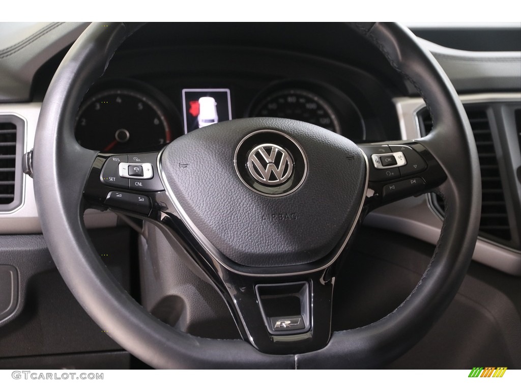 2018 Volkswagen Atlas SE 4Motion Titan Black Steering Wheel Photo #139349478