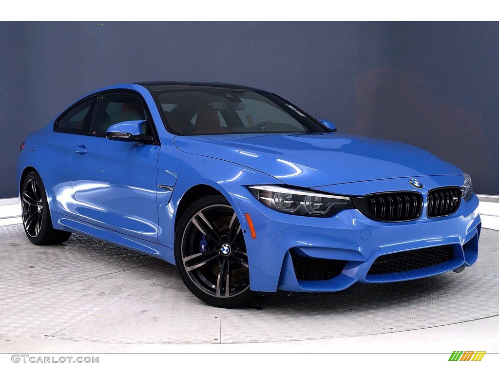 2018 M4 Coupe - Yas Marina Blue Metallic / Sakhir Orange/Black photo #35