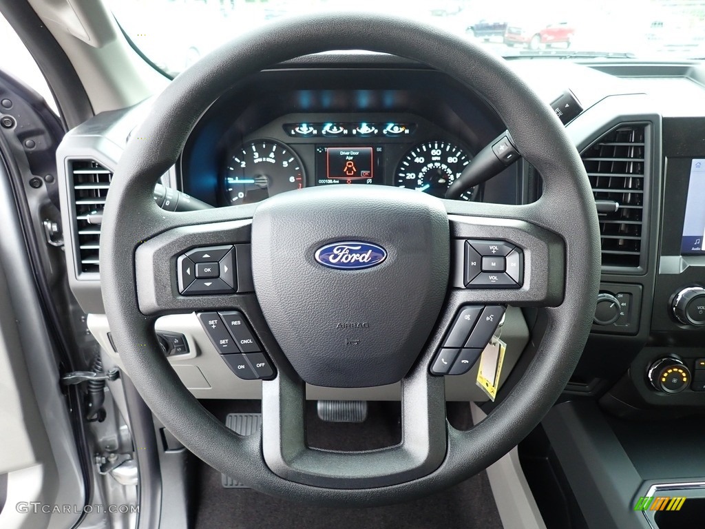 2020 Ford F150 STX SuperCrew 4x4 Black Steering Wheel Photo #139350003