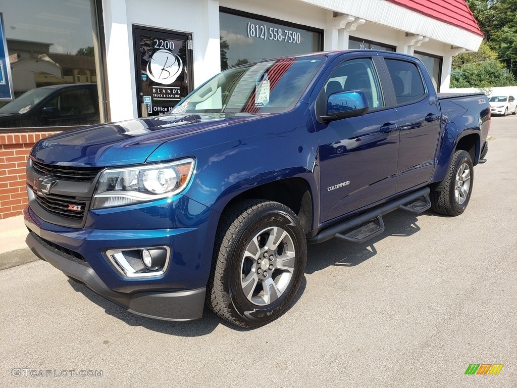 2020 Colorado Z71 Crew Cab 4x4 - Pacific Blue Metallic / Jet Black photo #2
