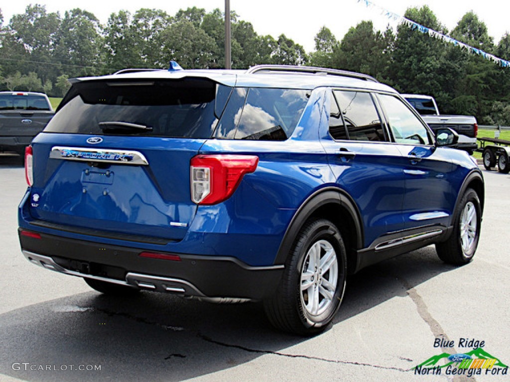 2020 Explorer XLT 4WD - Atlas Blue Metallic / Sandstone photo #5