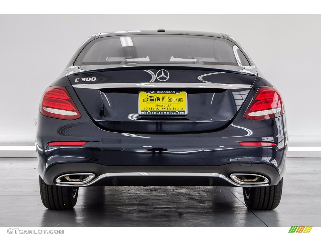 2018 E 300 Sedan - Lunar Blue Metallic / Macchiato Beige/Black photo #4
