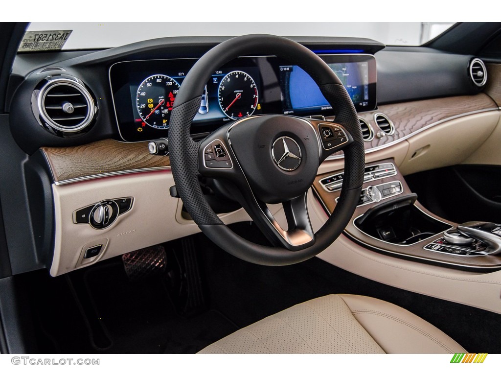 2018 E 300 Sedan - Lunar Blue Metallic / Macchiato Beige/Black photo #6
