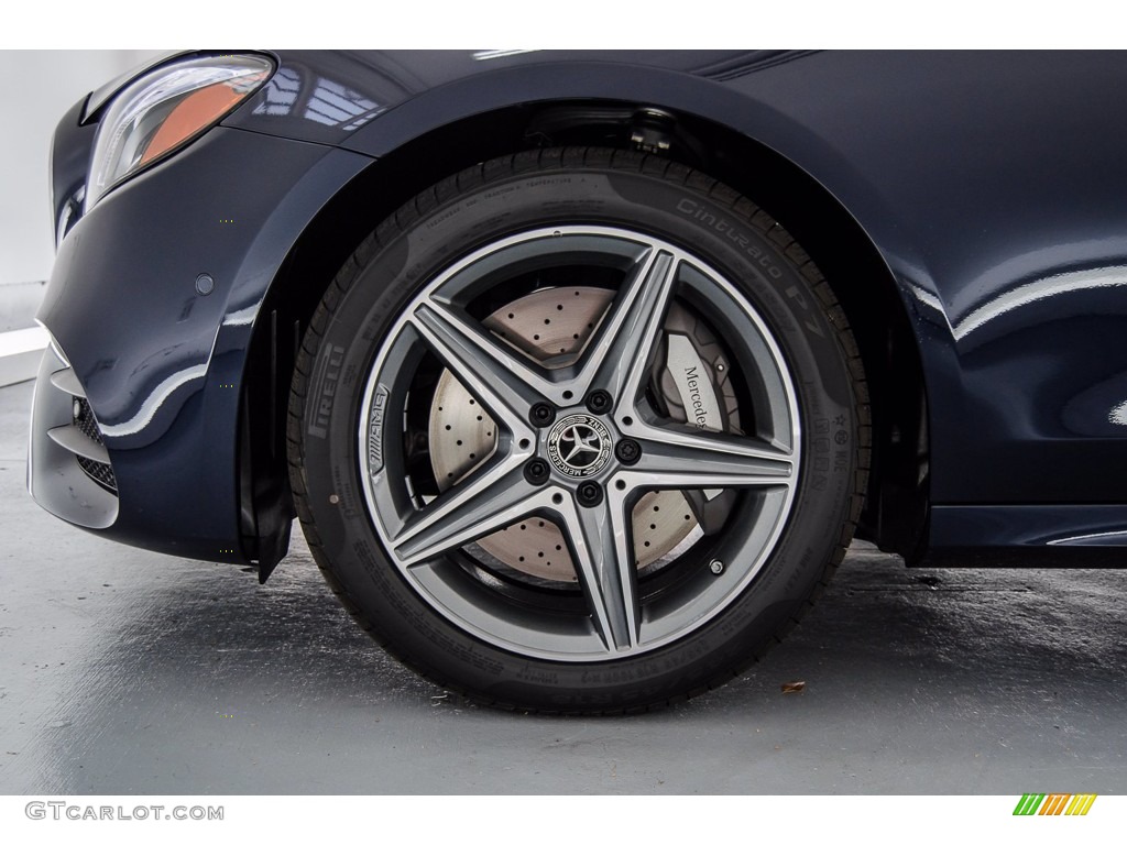 2018 E 300 Sedan - Lunar Blue Metallic / Macchiato Beige/Black photo #9