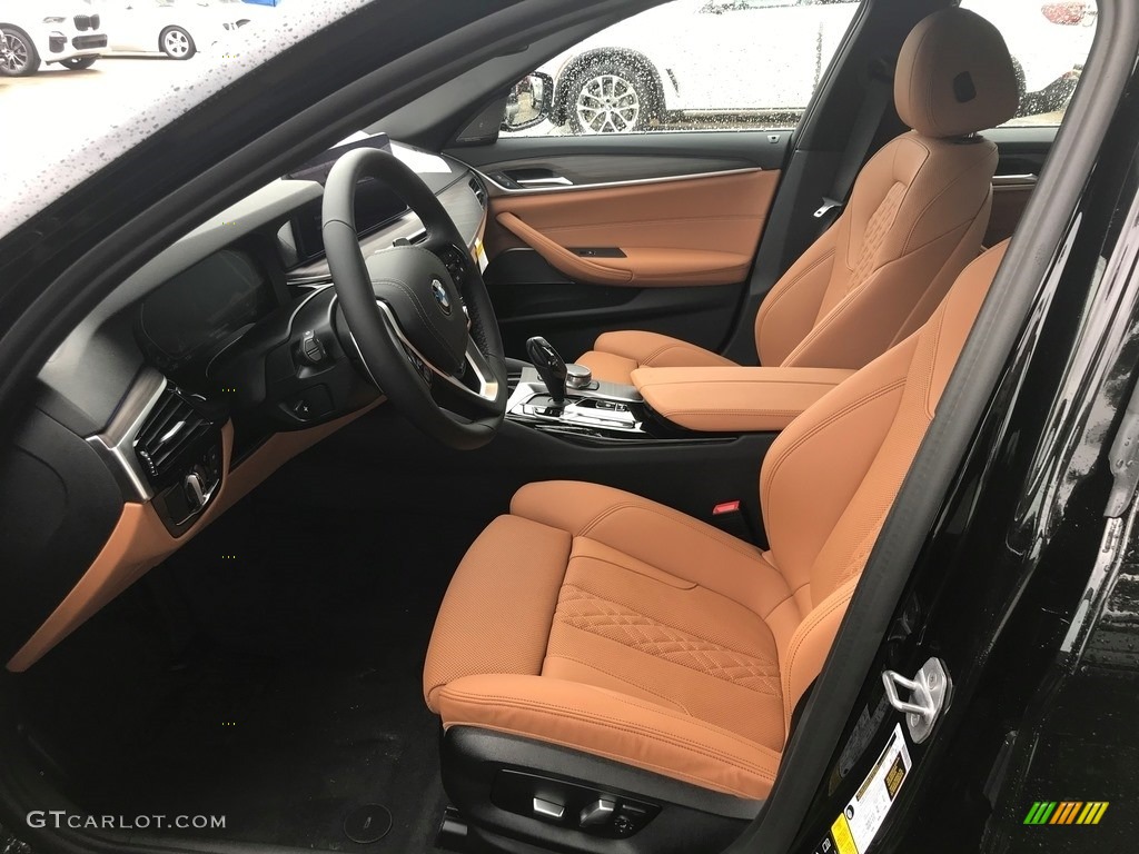 2021 5 Series 530i xDrive Sedan - Black Sapphire Metallic / Cognac photo #2