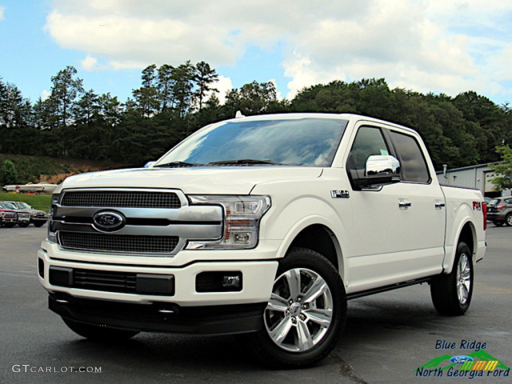 2020 F150 Platinum SuperCrew 4x4 - Star White / Platinum Unique Black photo #1