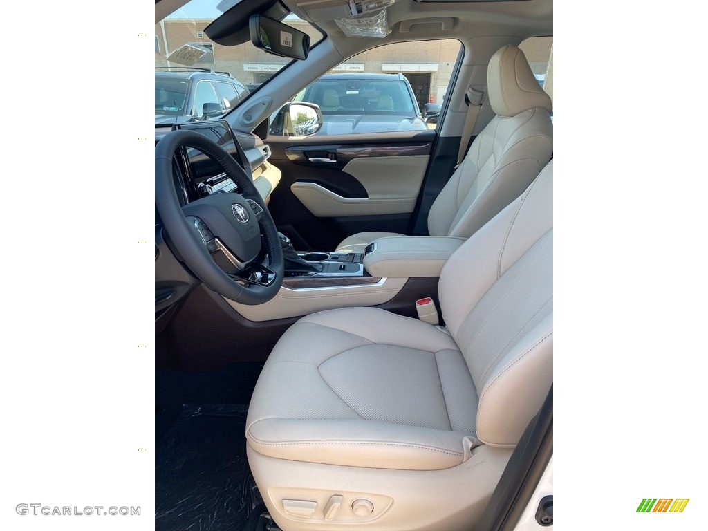 Harvest Beige Interior 2020 Toyota Highlander Hybrid Limited AWD Photo #139355848