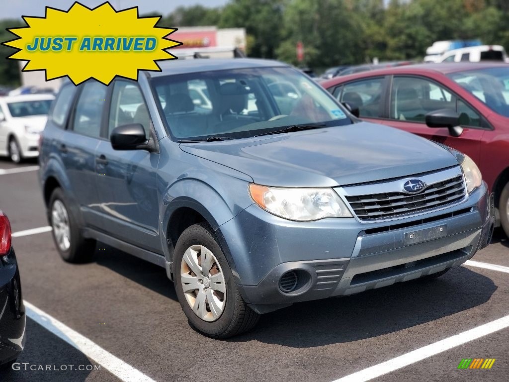 2009 Forester 2.5 X - Sage Green Metallic / Platinum photo #1