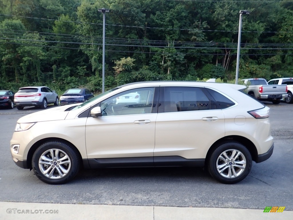 2017 Edge Titanium AWD - White Gold Metallic / Ceramic photo #6