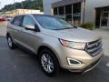 2017 White Gold Metallic Ford Edge Titanium AWD  photo #9