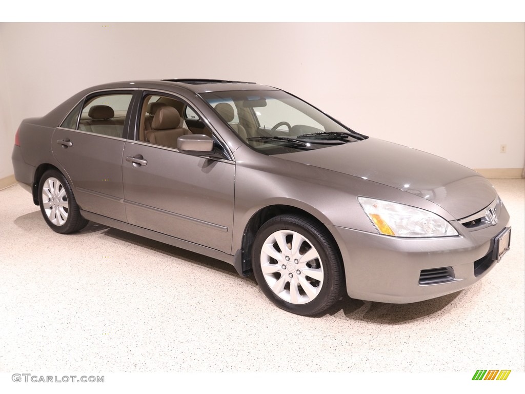 2006 Accord EX-L V6 Sedan - Carbon Bronze Pearl / Ivory photo #1