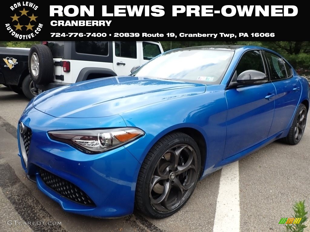 2019 Giulia AWD - Misano Blue Metallic / Black photo #1