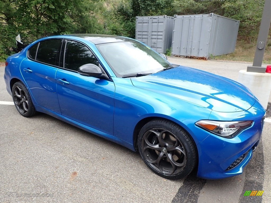 2019 Giulia AWD - Misano Blue Metallic / Black photo #2