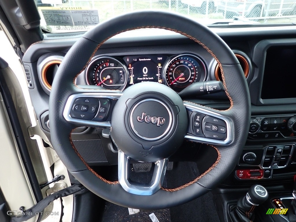 2020 Jeep Gladiator Mojave 4x4 Black Steering Wheel Photo #139358536