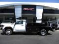 Summit White 2020 GMC Sierra 3500HD Regular Cab 4WD Chassis Utility Truck