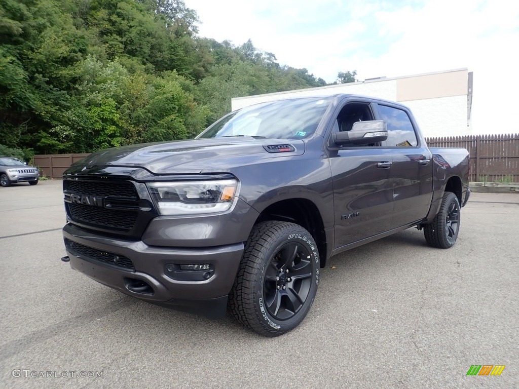 2020 1500 Big Horn Night Edition Crew Cab 4x4 - Granite Crystal Metallic / Black photo #1