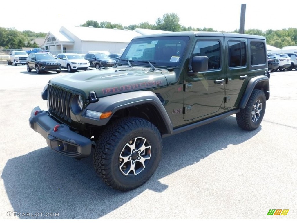 Sarge Green 2021 Jeep Wrangler Unlimited Rubicon 4x4 Exterior Photo #139360150