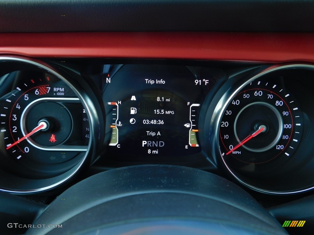 2021 Jeep Wrangler Unlimited Rubicon 4x4 Gauges Photo #139360381