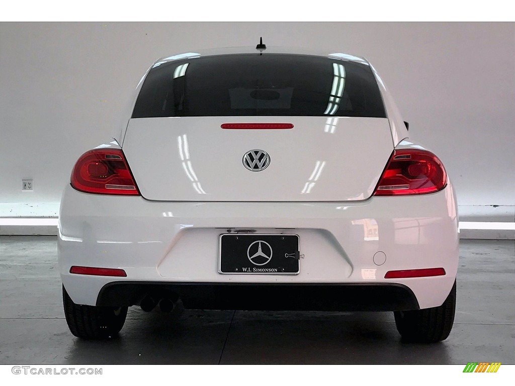 2015 Beetle 1.8T Classic - Pure White / Classic Beige/Brown Cloth photo #3
