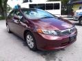 2012 Crimson Pearl Honda Civic LX Sedan #139355226