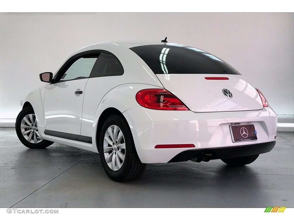 2015 Beetle 1.8T Classic - Pure White / Classic Beige/Brown Cloth photo #9