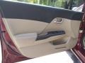 2012 Crimson Pearl Honda Civic LX Sedan  photo #9
