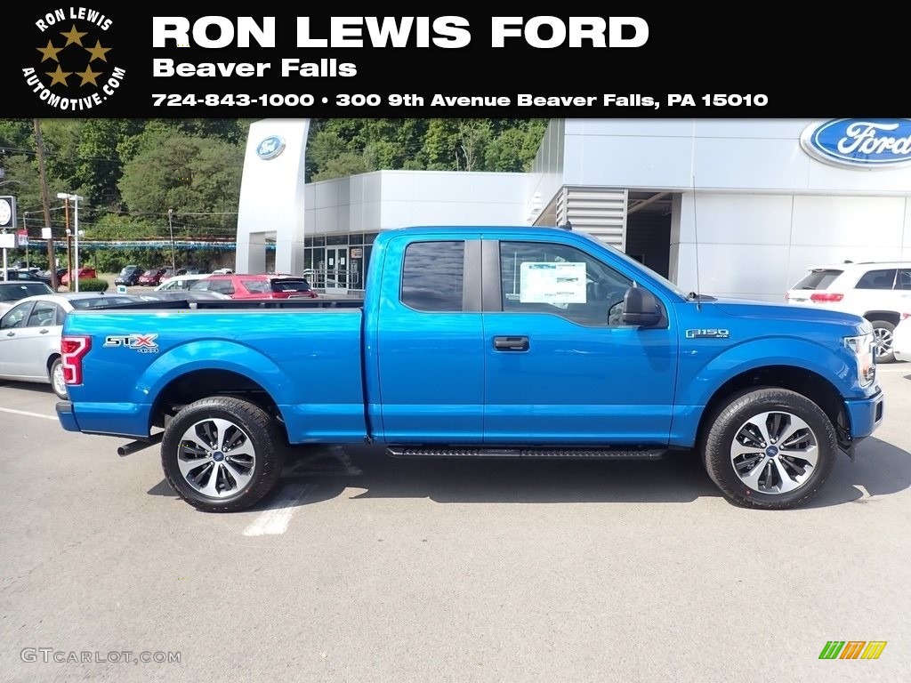 2020 F150 STX SuperCab 4x4 - Velocity Blue / Black photo #1