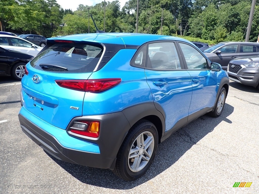 2021 Kona SE AWD - Surf Blue / Black photo #2