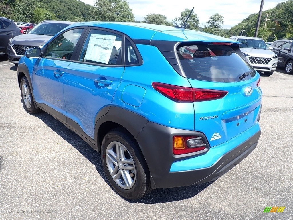 2021 Kona SE AWD - Surf Blue / Black photo #7