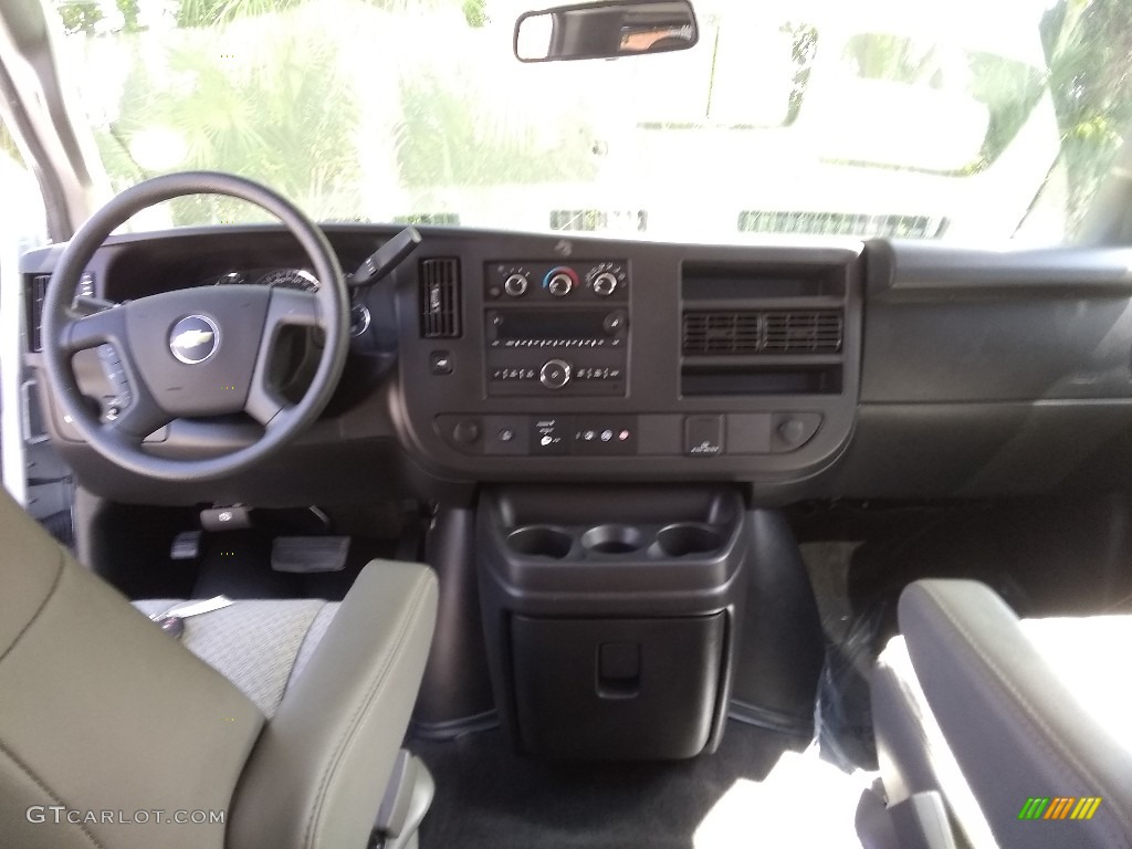 2018 Chevrolet Express 3500 Passenger LT Medium Pewter Dashboard Photo #139364119