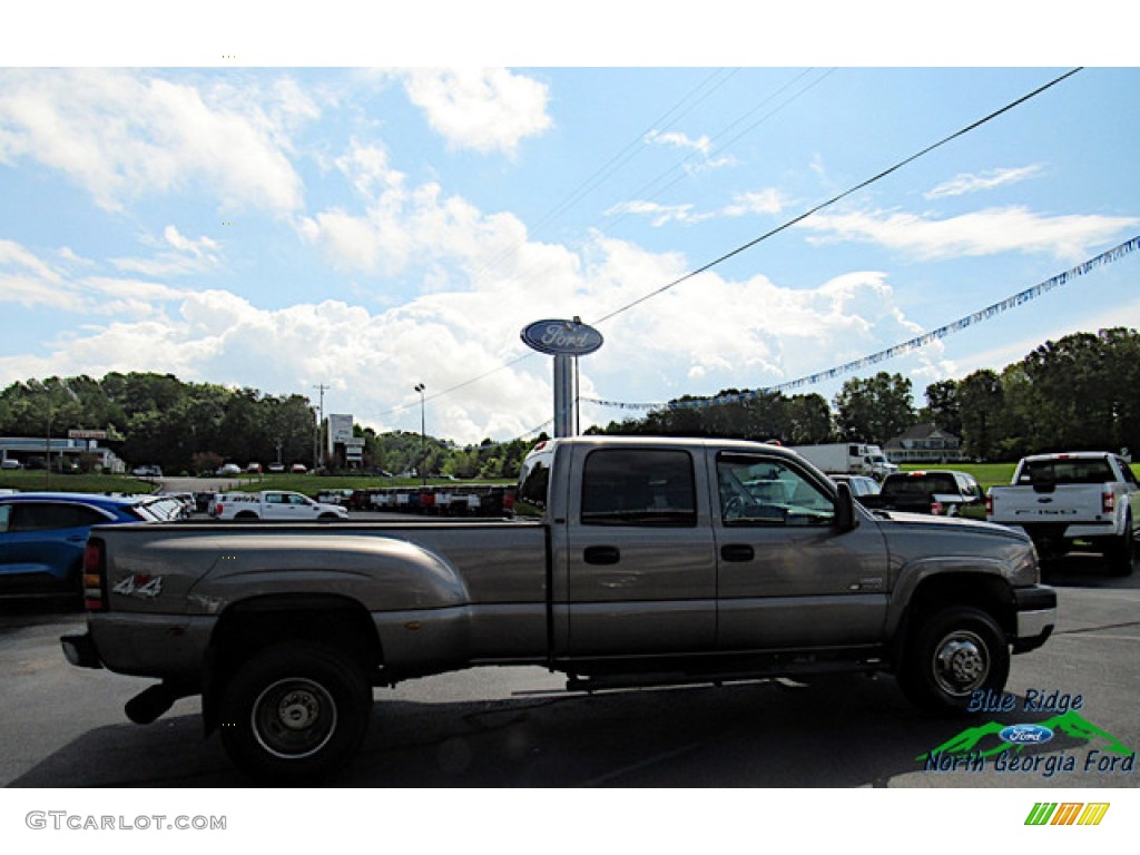 2007 Silverado 3500HD Classic LT Crew Cab 4x4 Dually - Graystone Metallic / Dark Charcoal photo #6