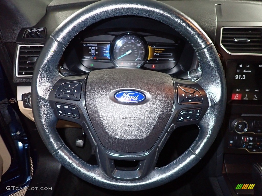 2017 Explorer XLT 4WD - Blue Jeans / Medium Light Camel photo #31