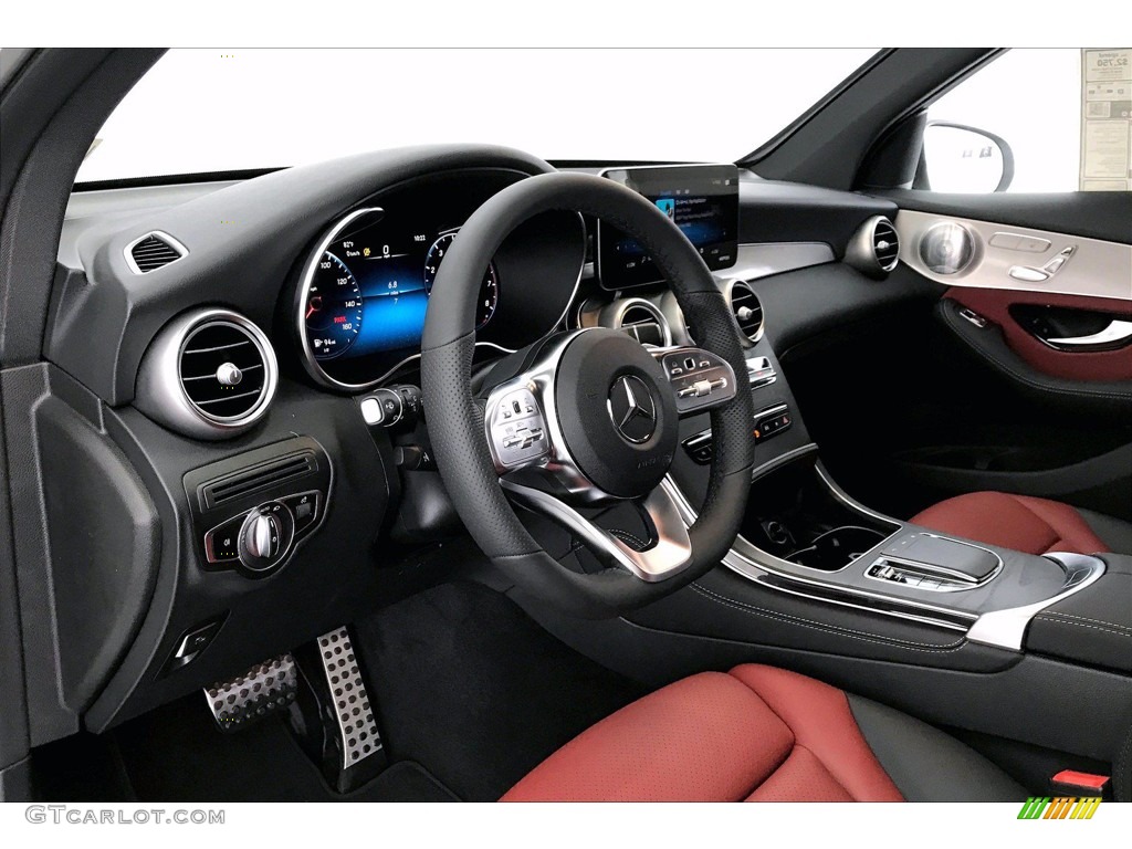 2020 Mercedes-Benz GLC 300 Cranberry Red/Black Dashboard Photo #139369867