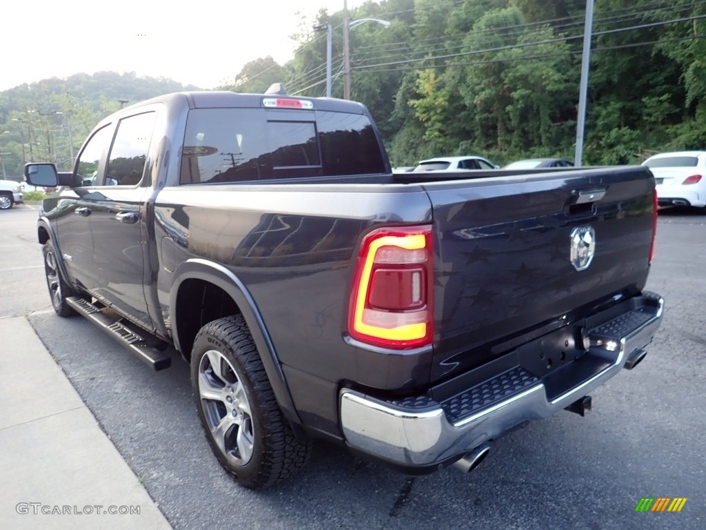2019 1500 Laramie Crew Cab 4x4 - Maximum Steel Metallic / Black photo #4