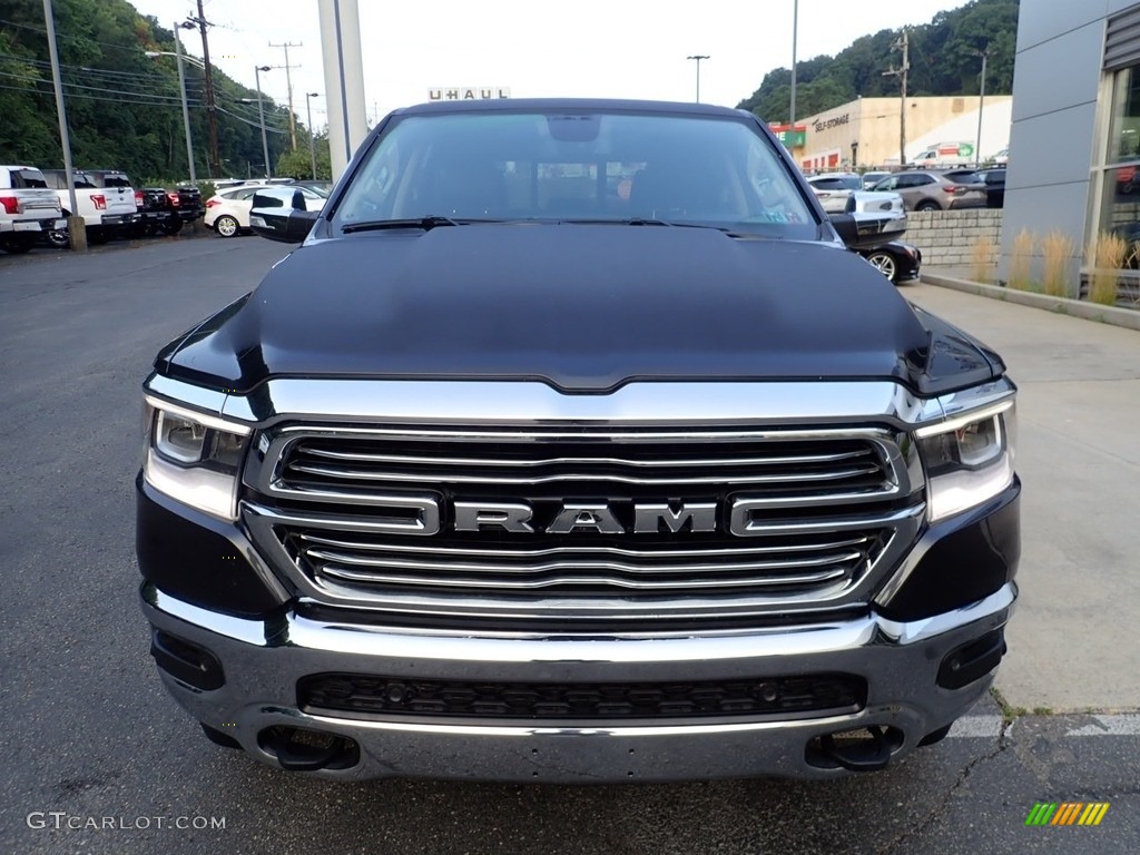 2019 1500 Laramie Crew Cab 4x4 - Maximum Steel Metallic / Black photo #7