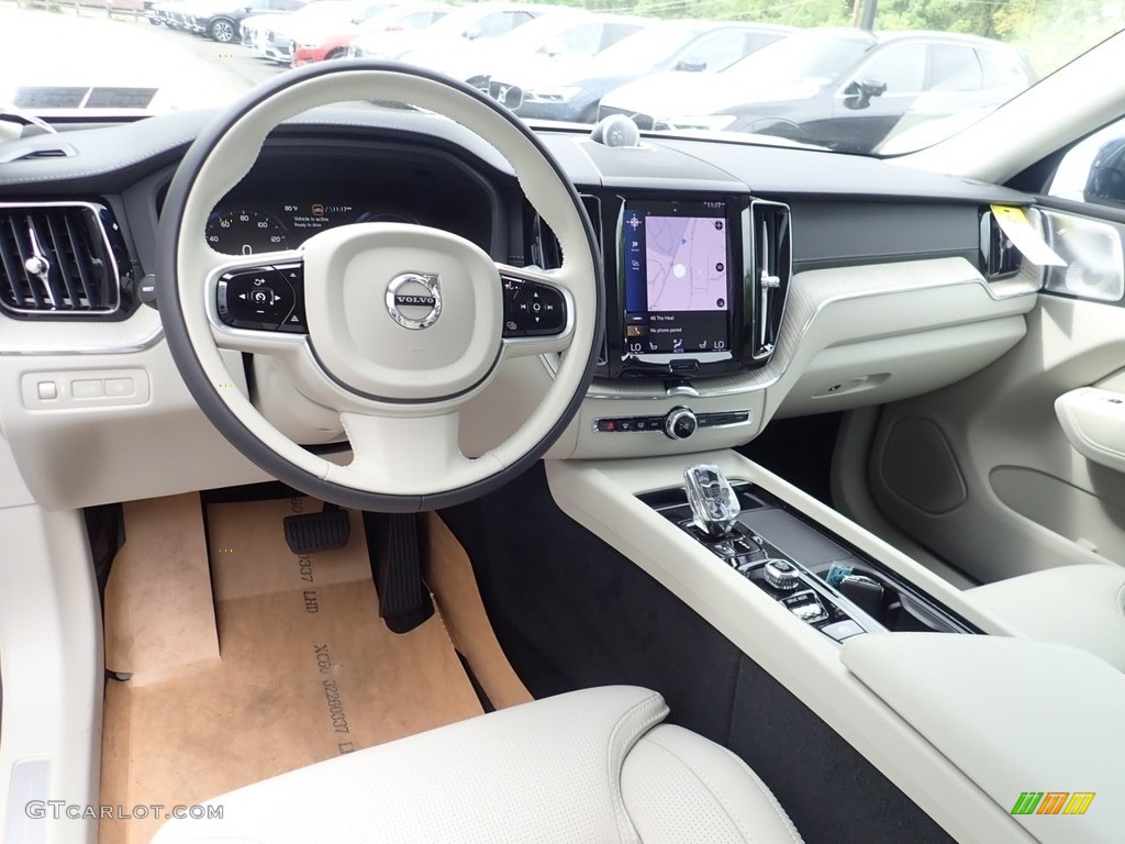 Blonde/Charcoal Interior 2021 Volvo XC60 T8 eAWD Inscription Plug-in Hybrid Photo #139372097