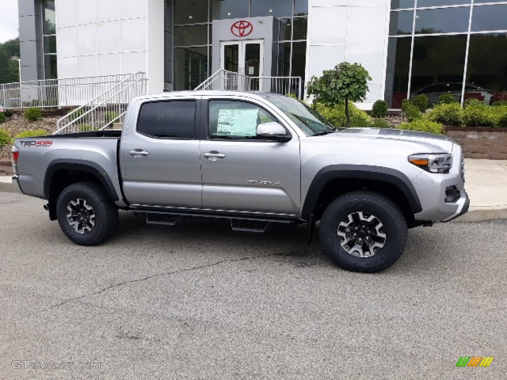 Silver Sky Metallic 2020 Toyota Tacoma TRD Off Road Double Cab 4x4 Exterior Photo #139373246