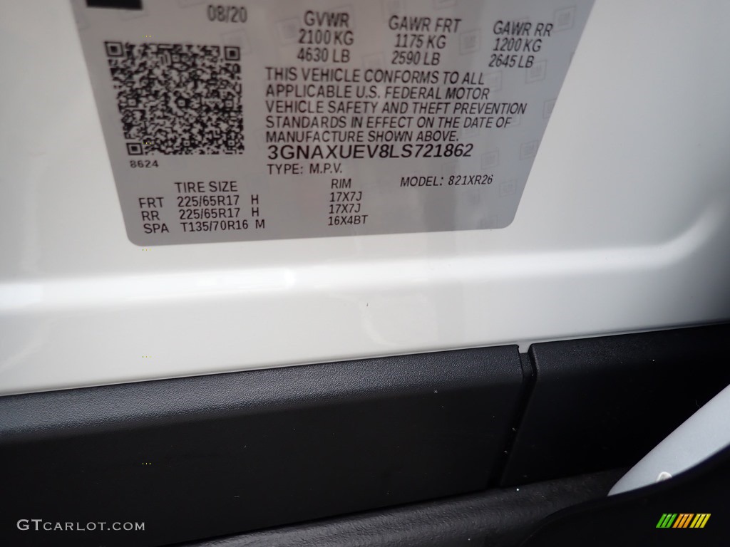 2020 Equinox LT AWD - Summit White / Jet Black photo #14